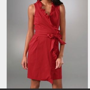 Diane Von Furstenberg DVF sleeveless wrap dress